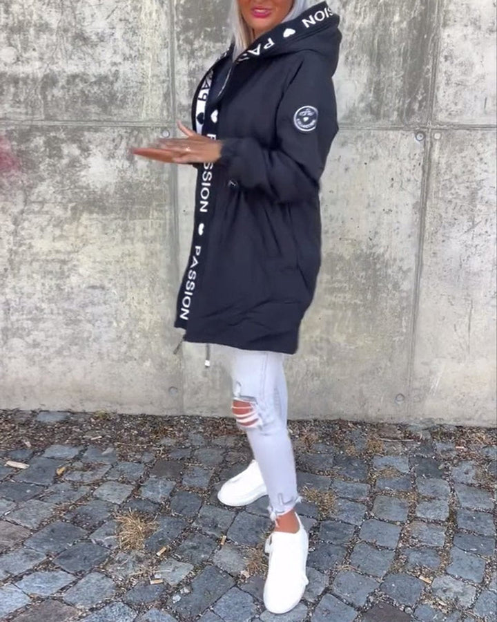 Camila | Gewatteerde midi parka met capuchon