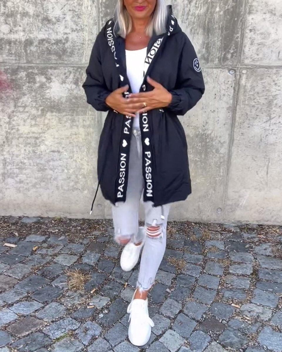 Corinne | Gewatteerde Midi Parka met Capuchon