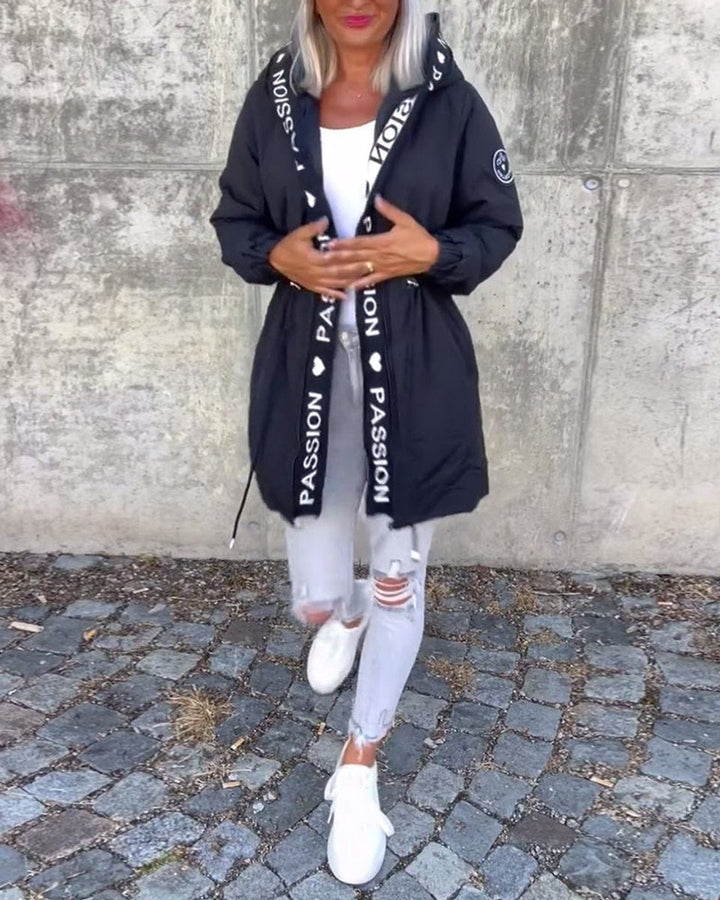 Camila | Gewatteerde midi parka met capuchon