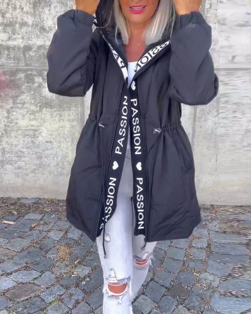 Camila | Gewatteerde midi parka met capuchon