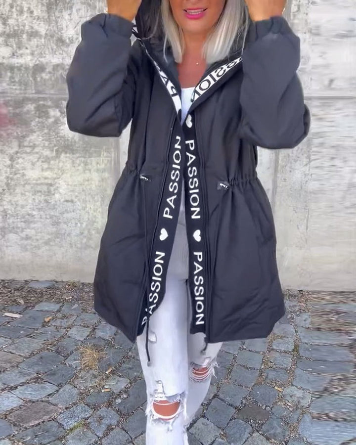 Camila | Gewatteerde midi parka met capuchon