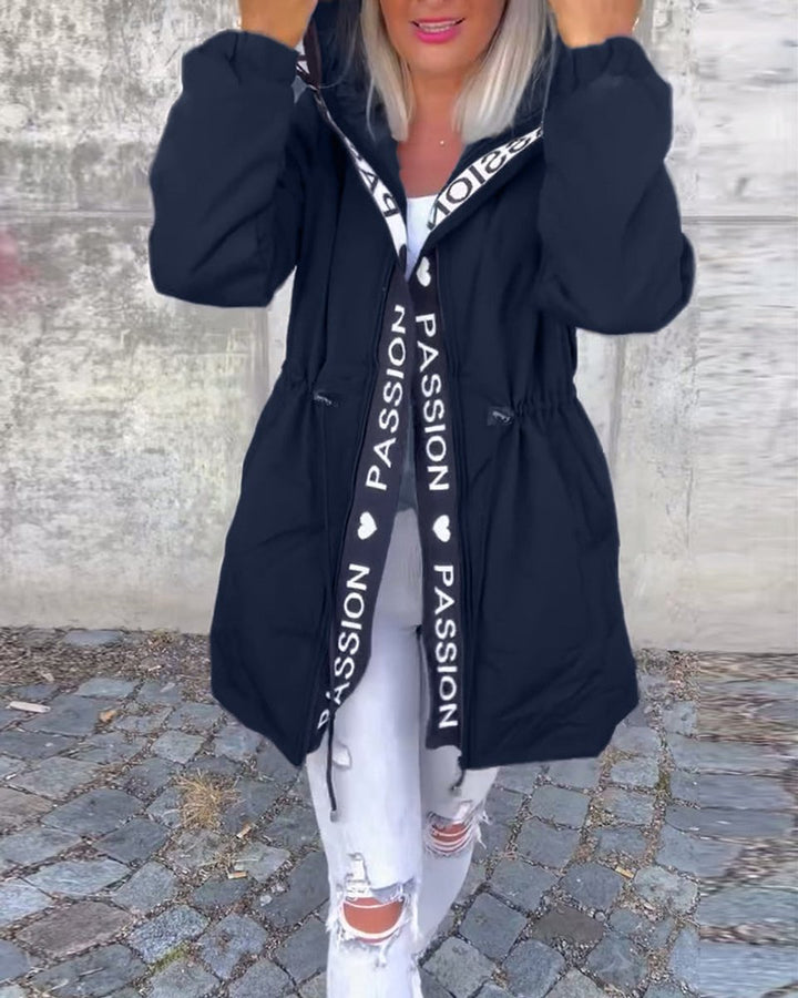 Camila | Gewatteerde midi parka met capuchon