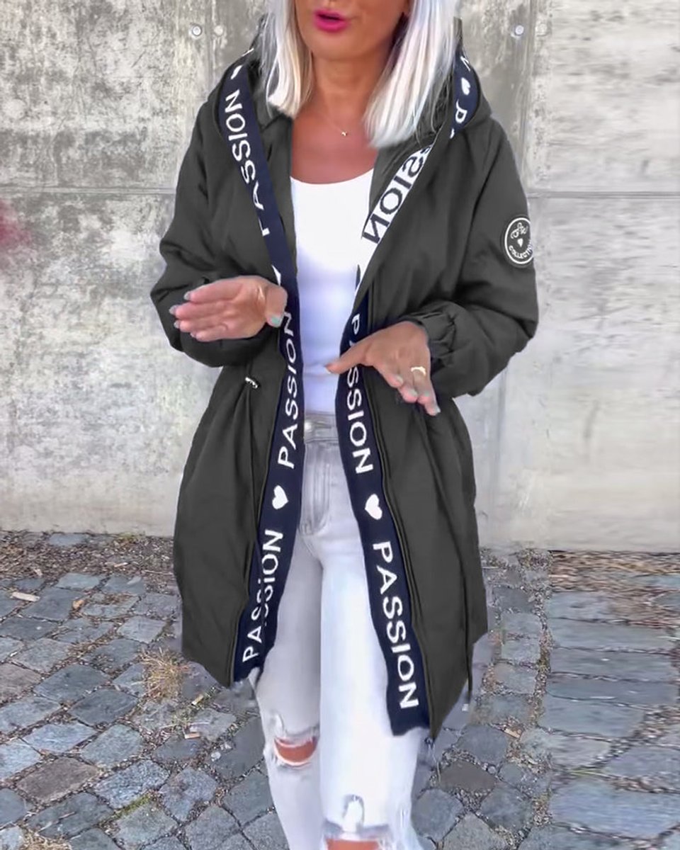 Camila | Gewatteerde midi parka met capuchon