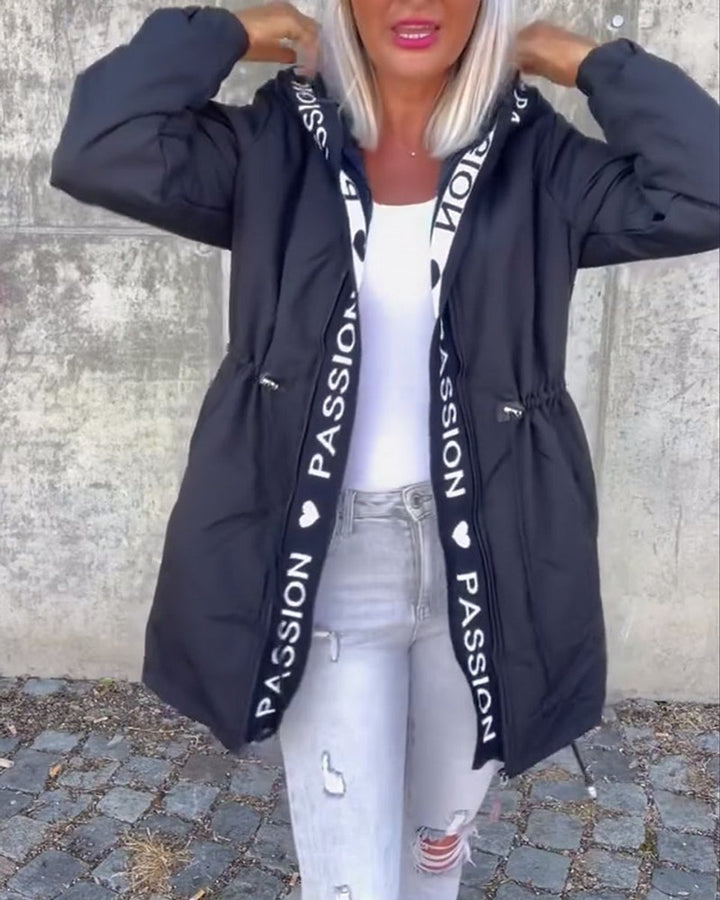 Camila | Gewatteerde midi parka met capuchon