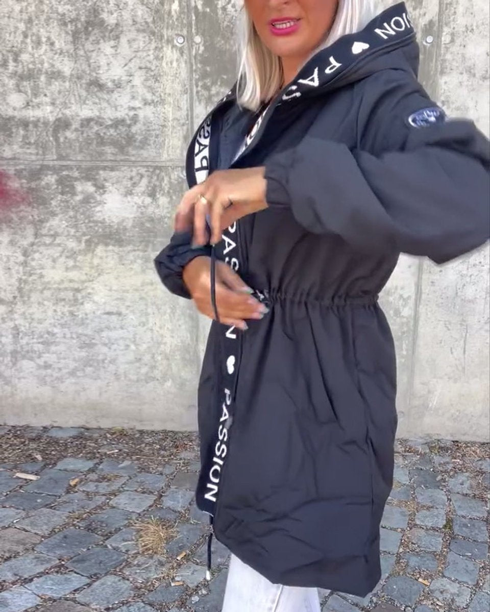 Camila | Gewatteerde midi parka met capuchon