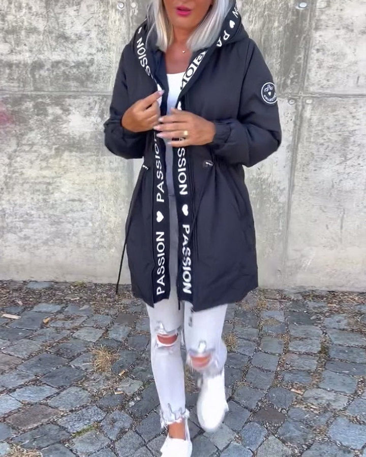 Camila | Gewatteerde midi parka met capuchon