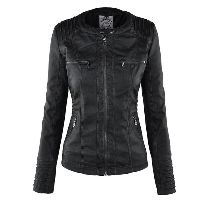 Lucinda | Bikerjack met afneembare capuchon