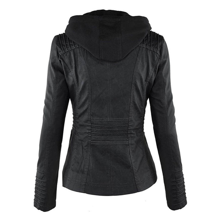 Lucinda | Bikerjack met afneembare capuchon