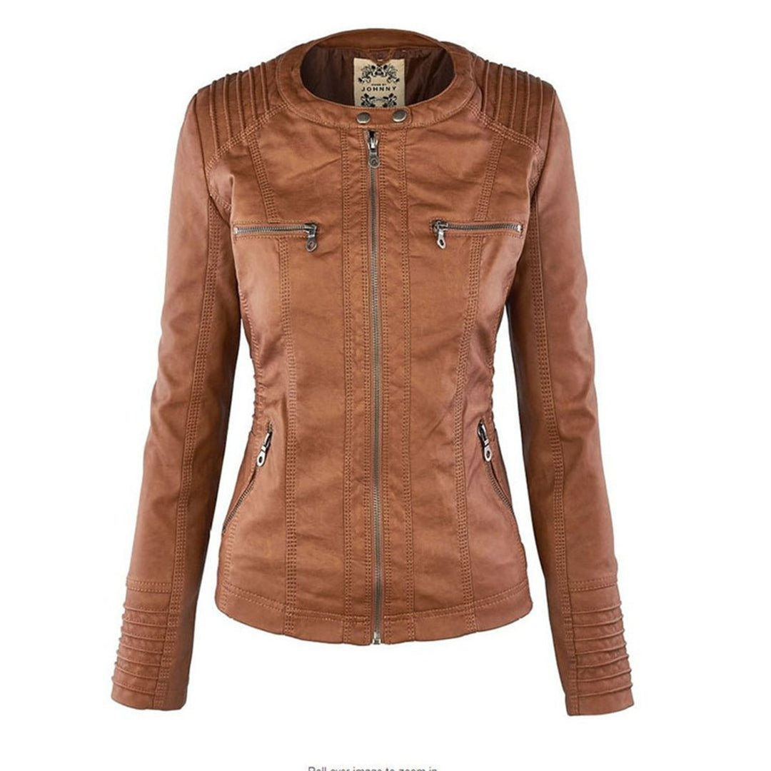 Lucinda | Bikerjack met afneembare capuchon