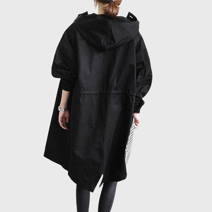 Ruth | Gewatteerde ruimvallende lange trenchcoat