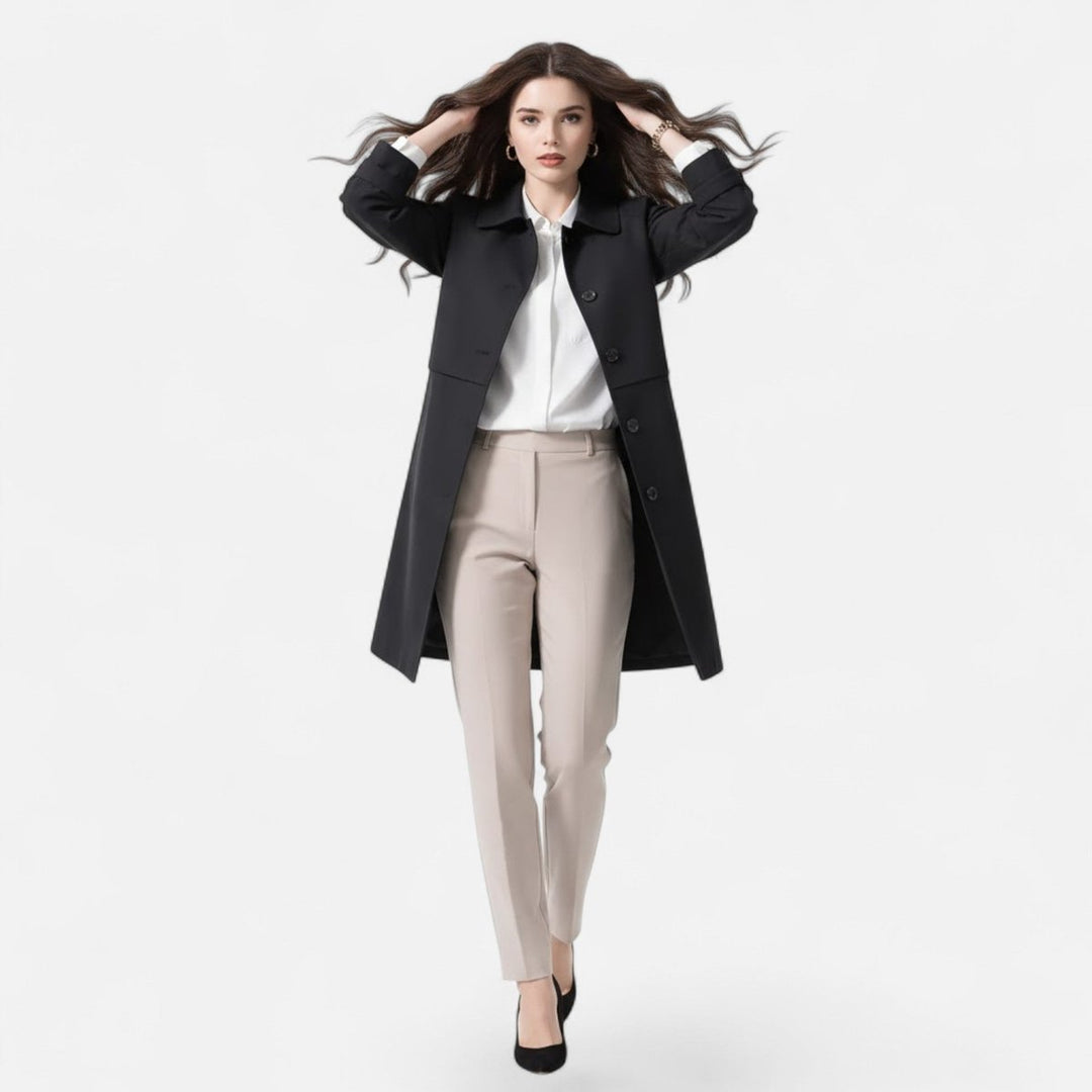 Margery | Getailleerde mid-lengte jas
