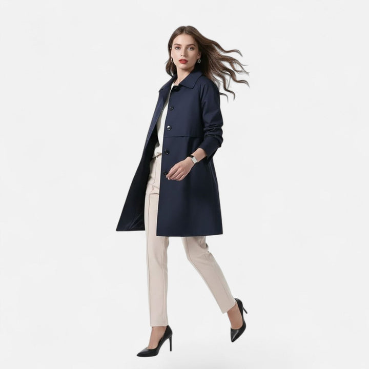 Margery | Getailleerde mid-lengte jas