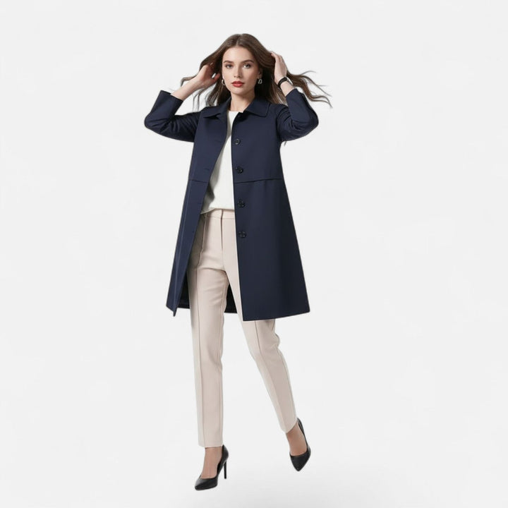 Margery | Getailleerde mid-lengte jas