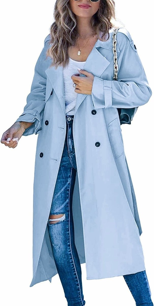 Juliet | Trenchcoat met ceintuur en dubbele knopenrij