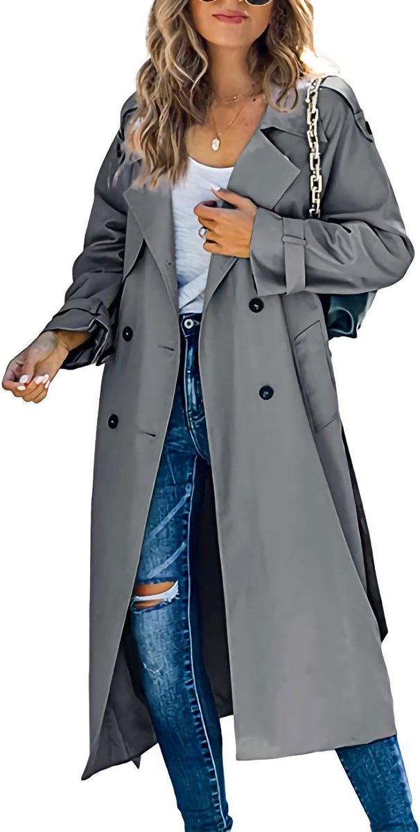 Juliet | Trenchcoat met ceintuur en dubbele knopenrij