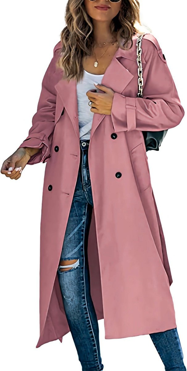 Juliet | Trenchcoat met ceintuur en dubbele knopenrij