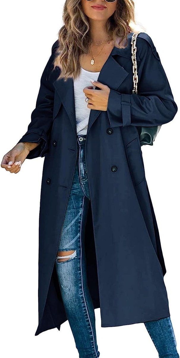 Juliet | Trenchcoat met ceintuur en dubbele knopenrij