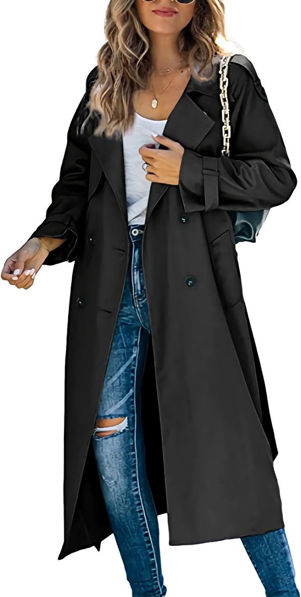 Juliet | Trenchcoat met ceintuur en dubbele knopenrij