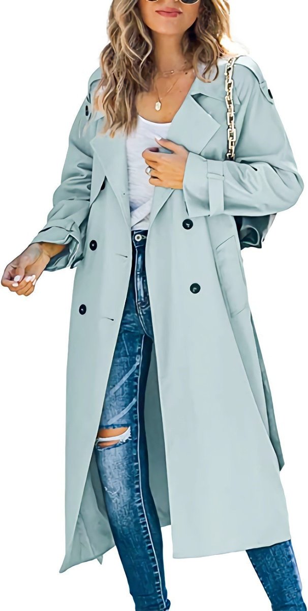 Juliet | Trenchcoat met ceintuur en dubbele knopenrij