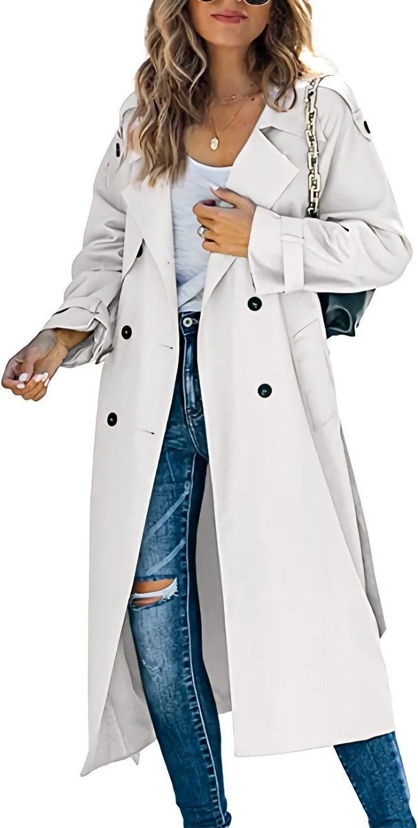 Juliet | Trenchcoat met ceintuur en dubbele knopenrij