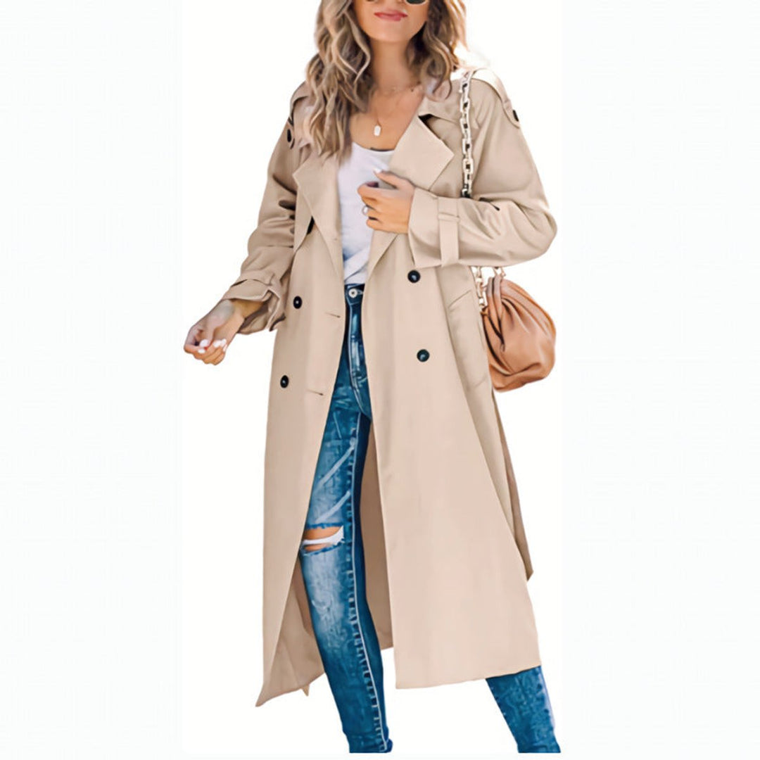 Juliet | Trenchcoat met ceintuur en dubbele knopenrij