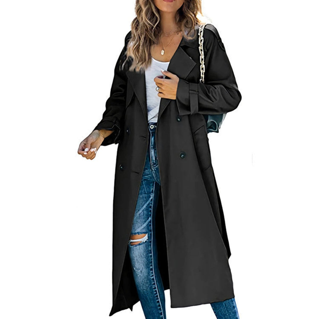 Juliet | Trenchcoat met ceintuur en dubbele knopenrij