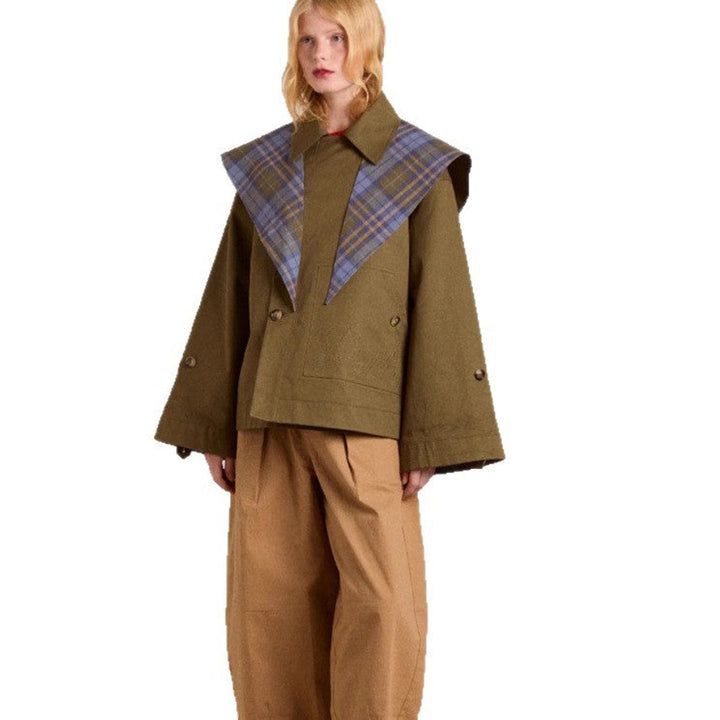 Lorna | Oversized jas met zakken en dubbele knopenrij