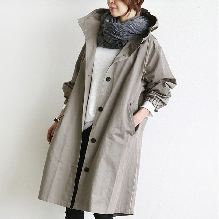 Maisie | Oversized gewatteerde mantel met knopen