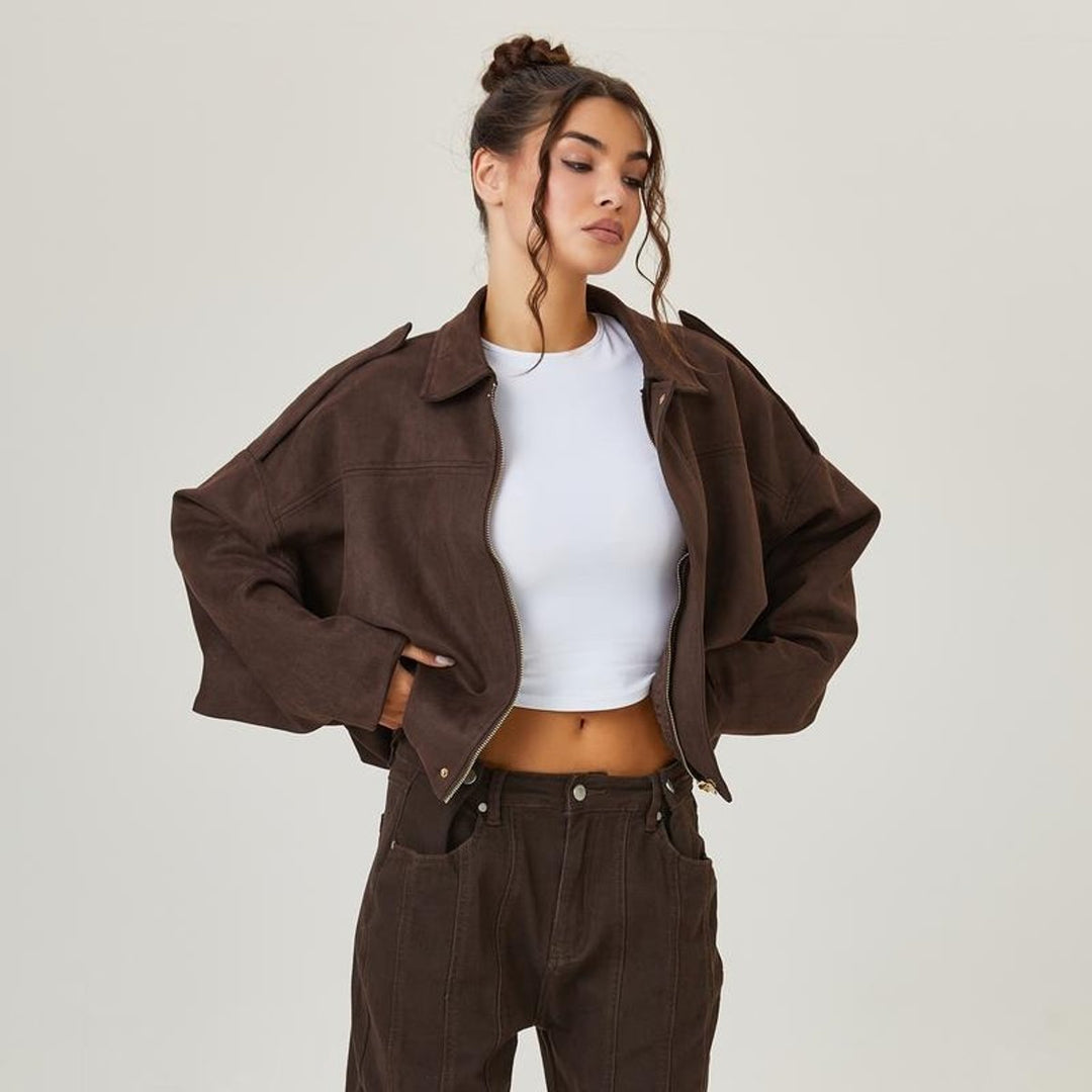 Louisa | Ruimvallende oversized bomberjack
